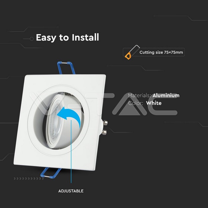 item-images-KUĆIŠTE OKRETNO BIJELO KVADRATNO VT-782 3605-