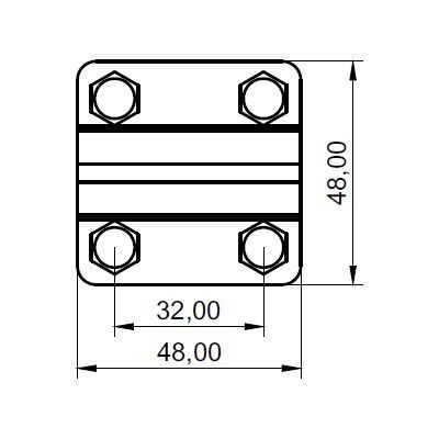 item-images-SPOJNICA KRIŽNA 48x48/3 GKS 03 AAK Cu-AiSi-AiSi 022105-