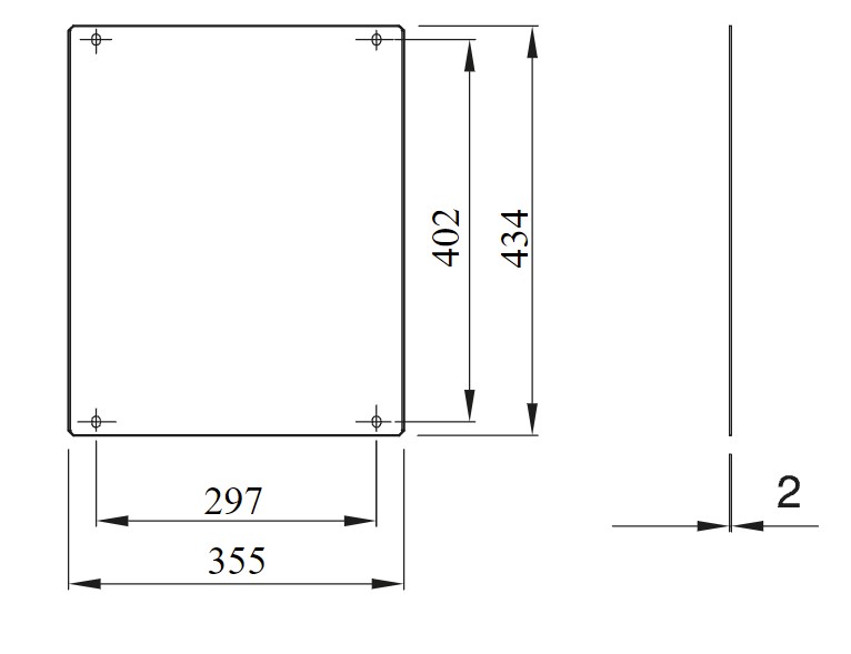 item-images-PLOČA MONTAŽNA METALNA 405x500 GW46403-