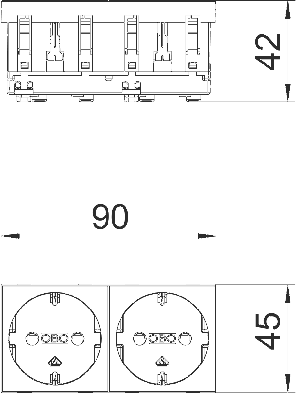 item-images-PRIKLJUČNICA 2-STRUKA   0° RAVNA 250V 16A STD-D0 RW2 BIJELA 6120022
Pakiranje 6kom-