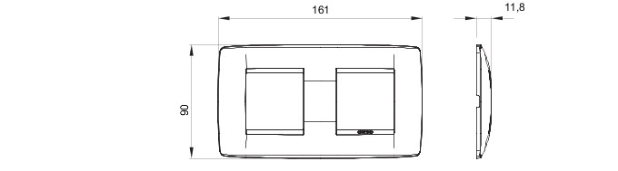 item-images-PLOČICA UKRASNA MLIJEČNA B. 2+2M CHORUS/ONE GW16123TB-