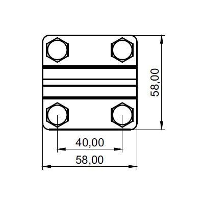 item-images-SPOJNICA KRIŽNA 58x58/3 GKS 01 A AiSi TRAKA-UŽE 011103-