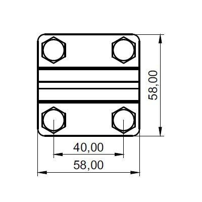item-images-SPOJNICA KRIŽNA 58x58/3 GKS 01 AA AiSi pločice-utisnuće za uže x 2 012103-