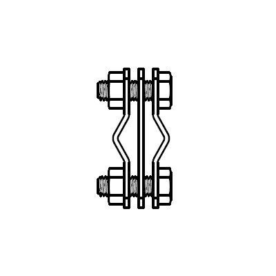 item-images-SPOJNICA KRIŽNA 58x58/3 GKS 01 AA AiSi pločice-utisnuće za uže x 2 012103-