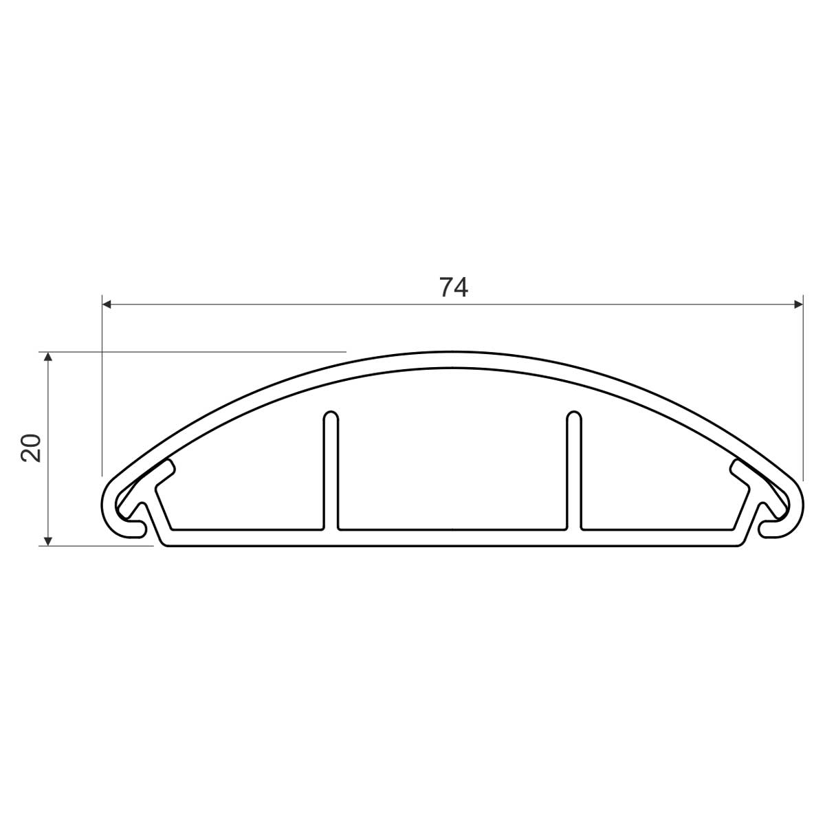 item-images-KANAL PLASTIČNI PODNI LO 75 HD BIJELI-
