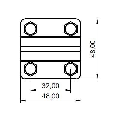 item-images-SPOJNICA KRIŽNA 48x48/3 GKS 03 A AiSi pločice-utisnuće za o.v-