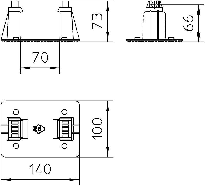item-images-NOSAČ KROVNIH INSTALACIJA 165 Rd 8-10 OBG 5218999-