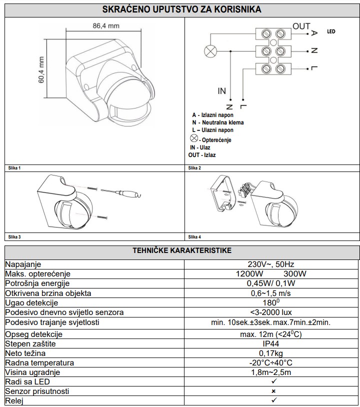 item-images-SENZOR POKRETA INFRACRVENI NADGRADNI 180° IP44 CRNI OR-CR-201/B-