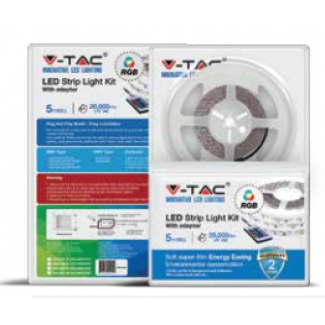 item-image-LED FLEX TRAKA SET 9W/m RGB 60 45W 12V DC IP65 SMD5050 (2155+3008+3304) VT-2354