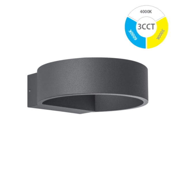 item-image-SVJETILJKA LED ZIDNA ANTRACIT 10W IP65 JR601A DG