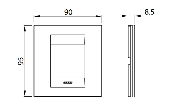 item-images-PLOČICA UKRASNA SATEN CRNA 2M CHORUS/GEO GW16422VN-