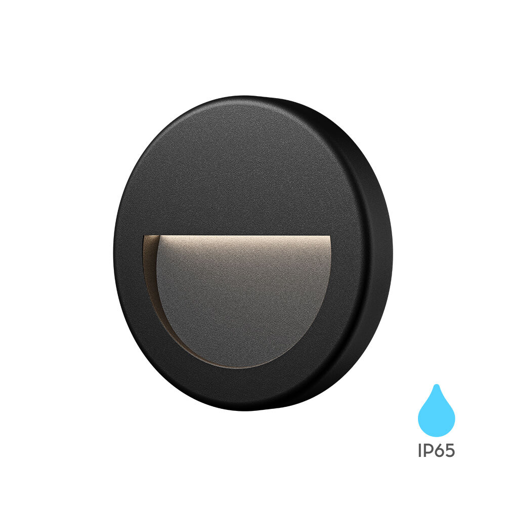 item-image-SVJETILJKA LED ZIDNA   3W 3000K IP65 OKRUGLA CRNA VEKTA BRAYTRON BG38-02001