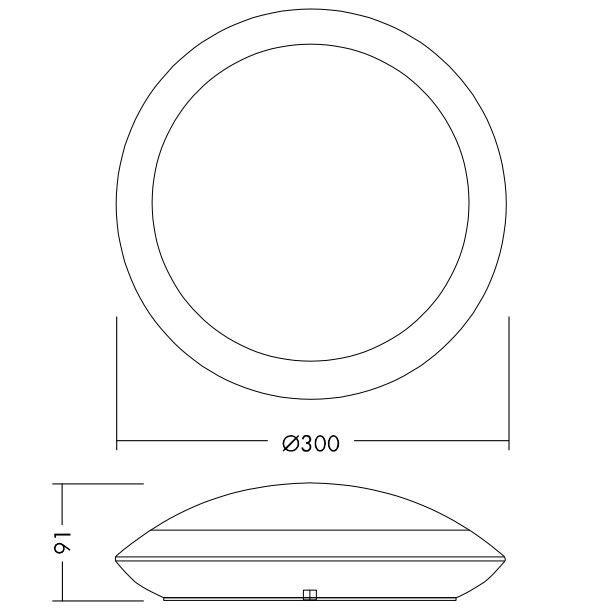 item-images-PLAFONJERA LED SA SENZOROM 14W 3000/4000K 1200lm  IP66 CRNA OKRUGLA TOM VARIO 300 MWS BK THORNECO 96668719-