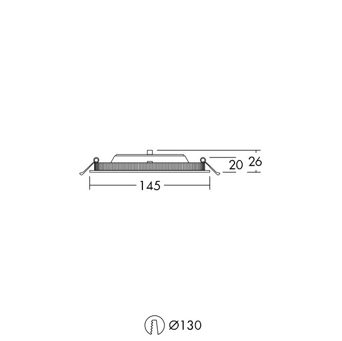 item-images-LED PANEL UGRADNI   9W 3000/3500/4000K 700lm OKRUGLI SLIM ZOE VARIO 130 DL IP44 130mm THORNECO 96632685-