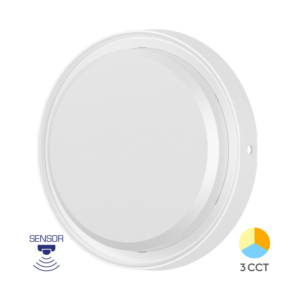 item-image-PLAFONJERA LED SA SENZOROM 18W 3CCT IP65  222mm OKRUGLA BIJELA BRAYTRON BC18-30780