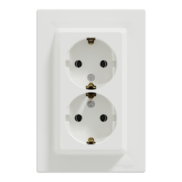 item-images-PRIKLJUČNICA DVOSTRUKA 16A 2P+E BIJELA ASFORA EPH9900121-