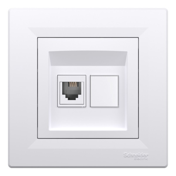 item-image-PRIKLJUČNICA TELEFONSKA RJ11 BIJELA ASFORA EPH4100121