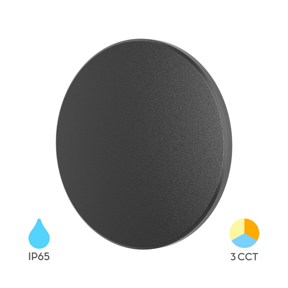 item-image-SVJETILJKA LED ZIDNA  10W 3CCT IP65 OKRUGLA CRNA PALERMO BRAYTRON BG37-00181