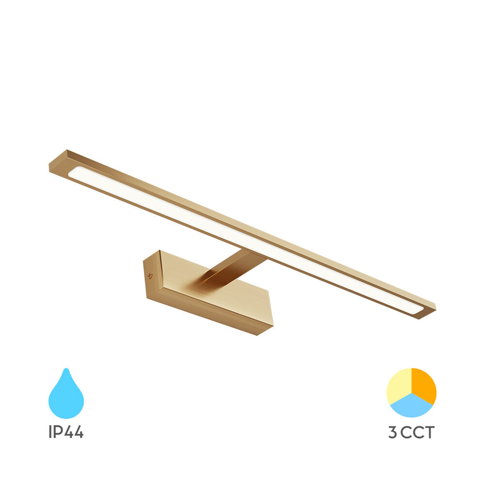 item-image-SVJETILJKA LED ZA OGLEDALO  12W  3CCT IP44  220V 120°  ZLATNA BRAYTRON ARIA BN12-00786