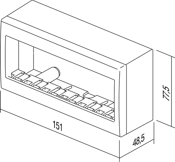 item-images-KUĆIŠTE N/Ž BIJELO IP20 6M CUBO AC61PW-