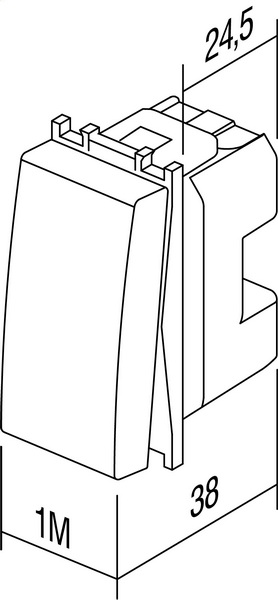 item-images-SKLOPKA 16AX 1P OBIČNA S ILUMIN. CRNA MAT 1M MODUL SM10SBIN-