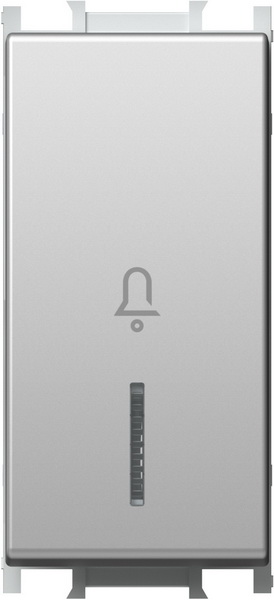 item-images-TIPKALO 16A 1P 1NO SREBRNA MAT ZVONO S ILUMIN. 1M MODUL SM11ESIN01-