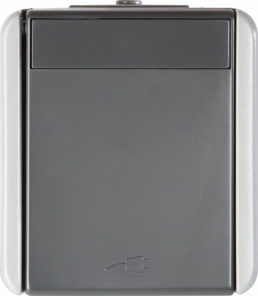 item-images-PRIKLJUČNICA 2P+E 16A/250V N/Ž IP44 SIVA TEM VF10GY-